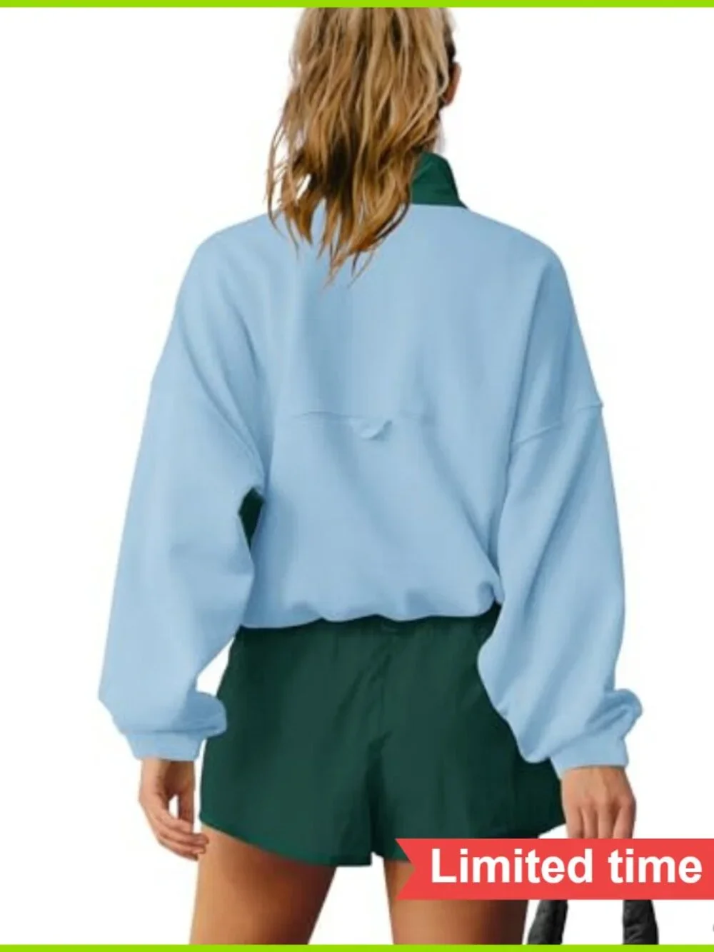 2 Piece Athletic Set Pullover Sweatshirt with Shorts Medium